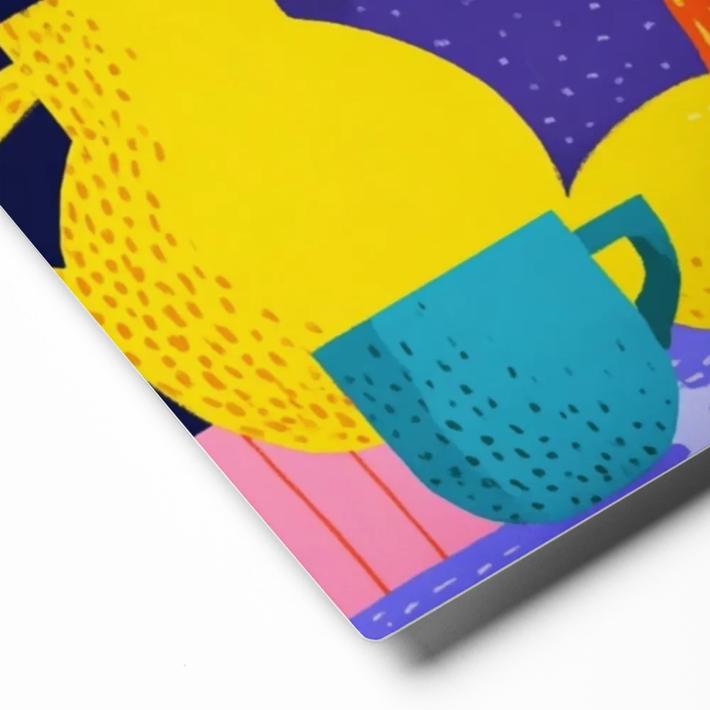 Midnight Lemon Still Life | Art Print