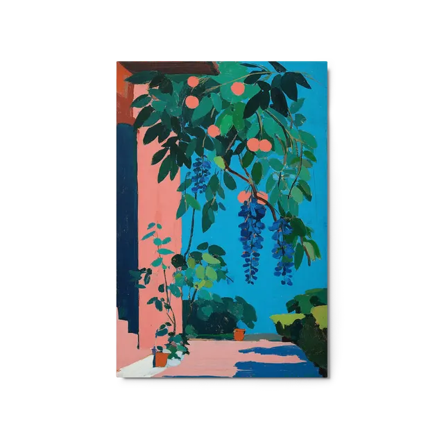 Wisteria in the Courtyard | Art Print
