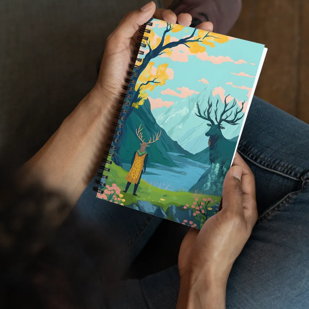 The Antlered Watch 
 Spiral Notebook | 140 pages