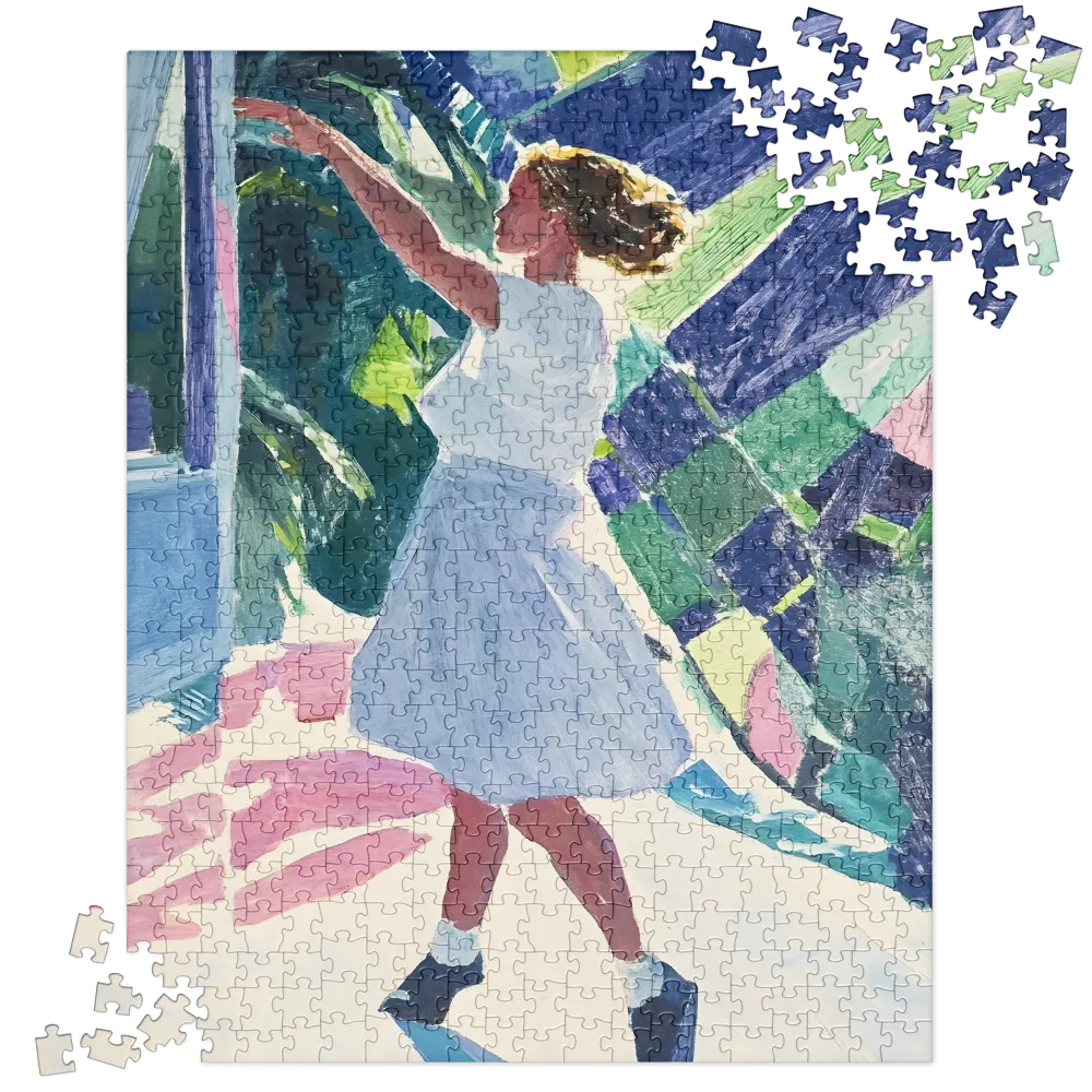 Movement in Abstract Light 
 Jigsaw Puzzle in Tin Box