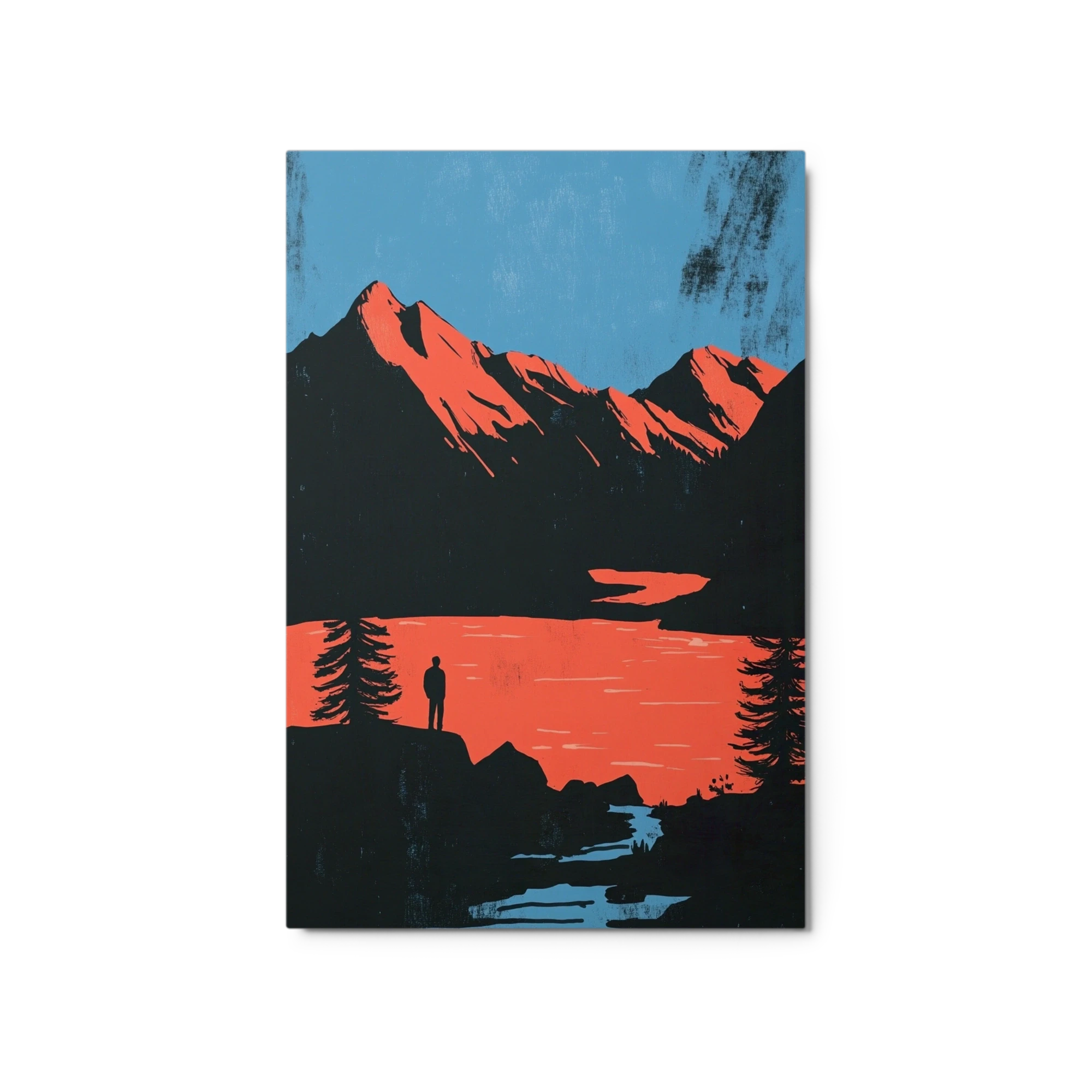 Minimalist Mountain Landscape