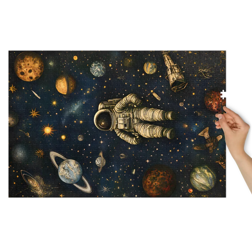 Cosmic Wanderer 
 Jigsaw Puzzle in Tin Box