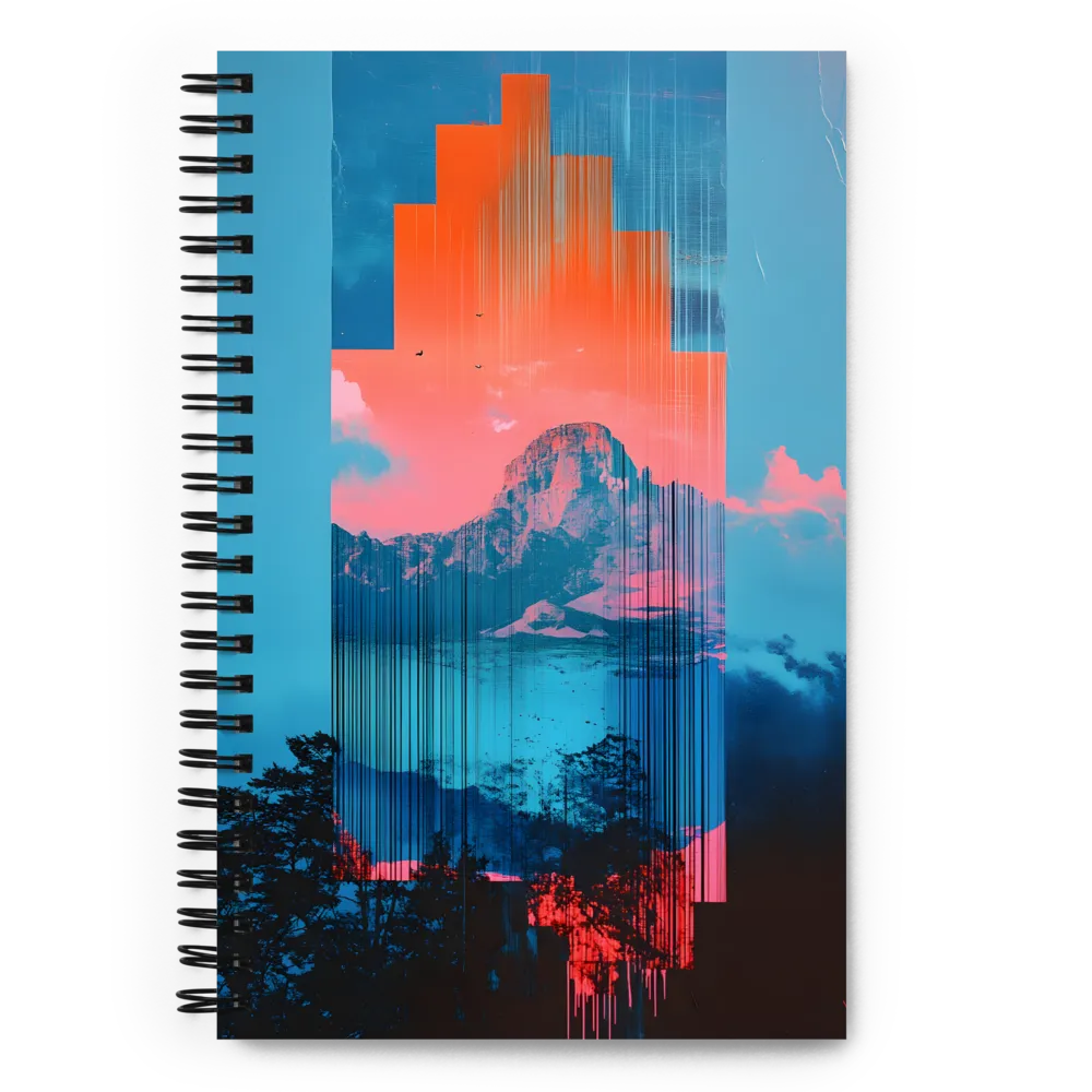 Chromatic Glitchscape 
 Spiral Notebook | 140 pages