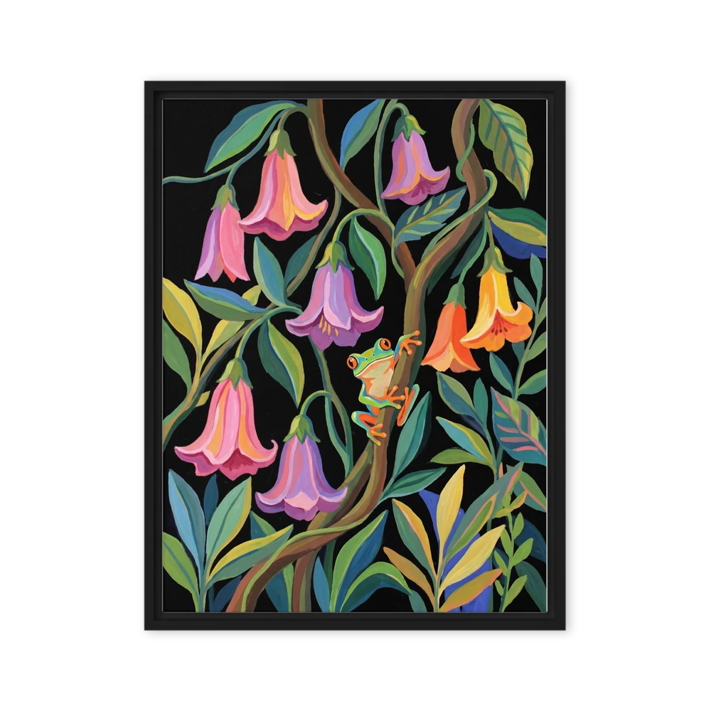 Red-Eyed Tree Frog Jungle | Art Print