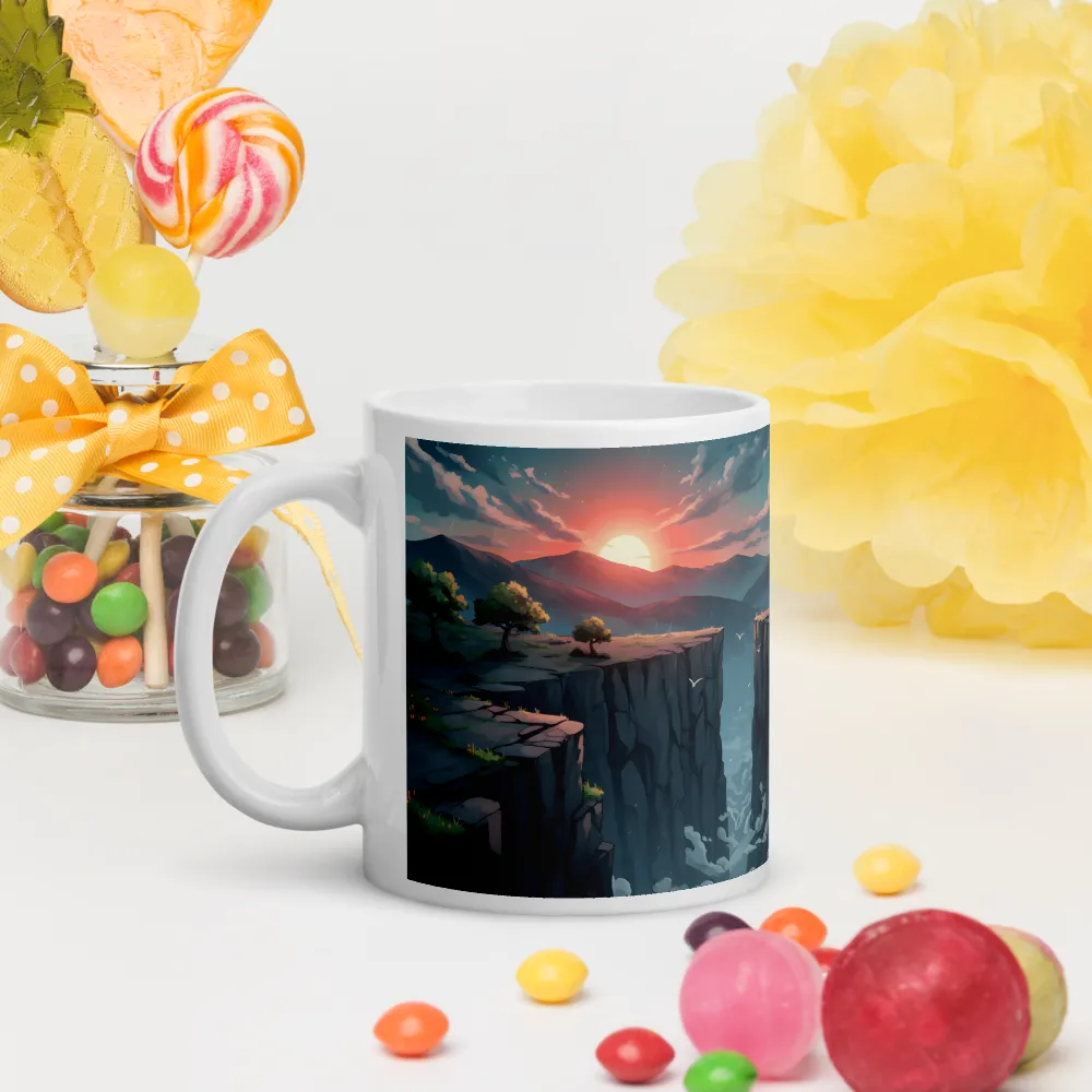 Sunset Rift 
 Mug with Red inside | 15 oz