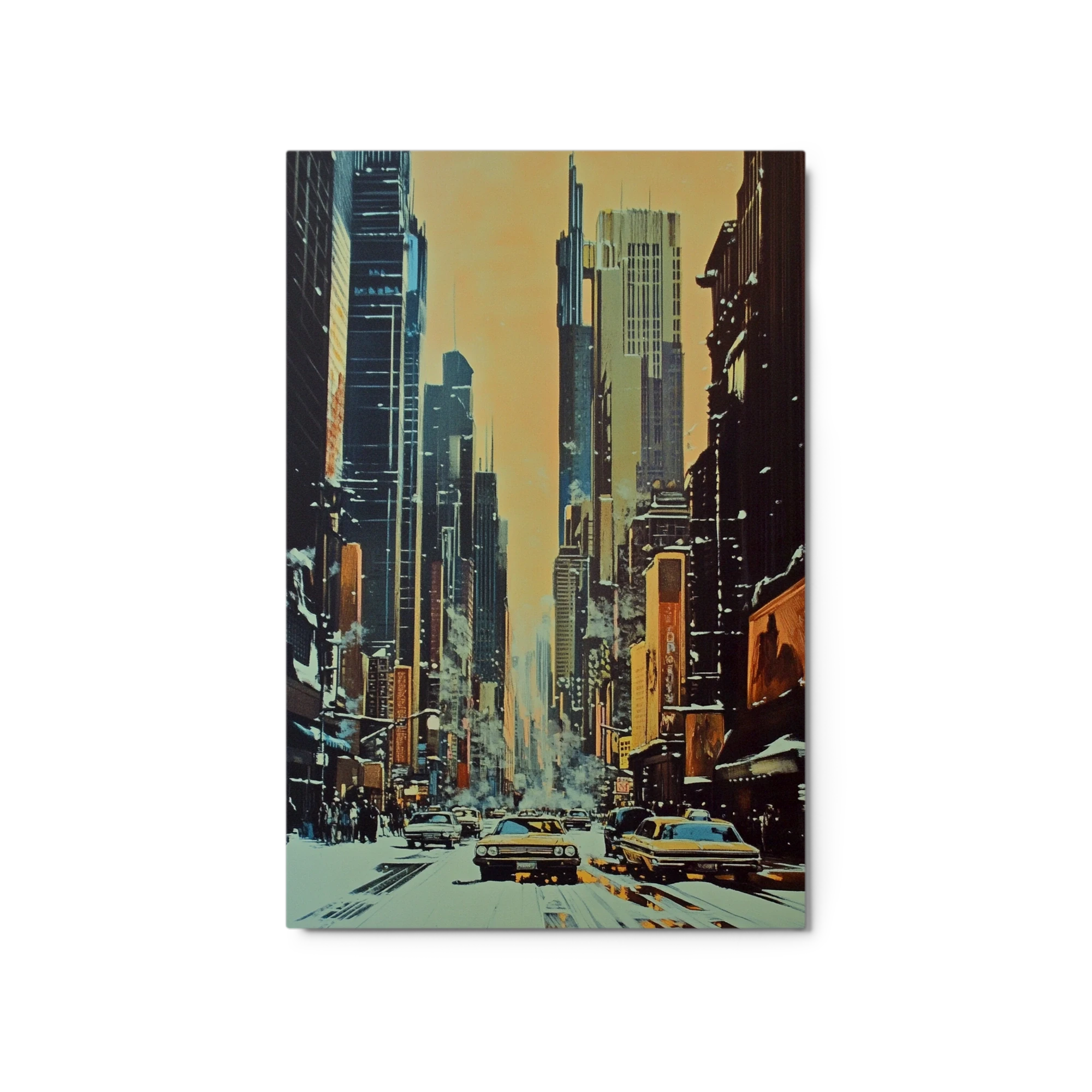 Cityscape with Classic Cars
