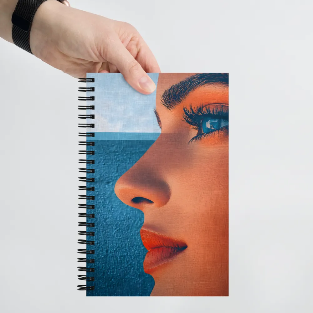 Double Exposure Portrait 
 Spiral Notebook | 140 pages