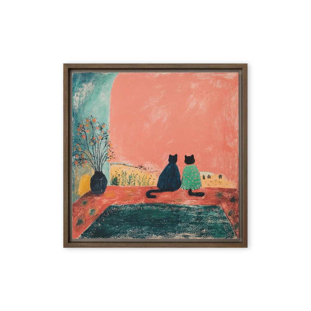 Overlooking the Peach Horizon | Art Print
