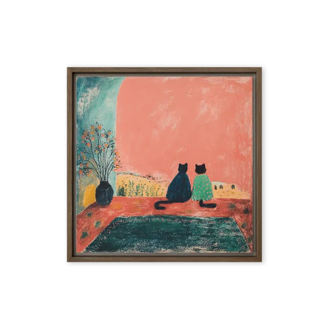 Overlooking the Peach Horizon | Art Print