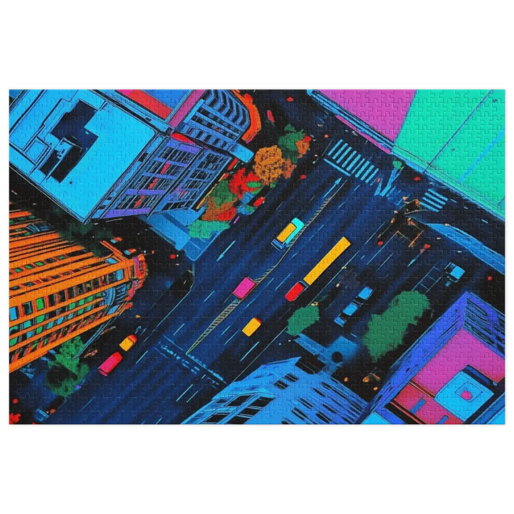 Vibrant Aerial Cityscape | Jigsaw Puzzle (252/520 pieces)