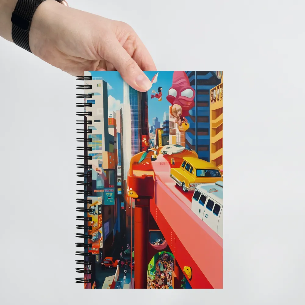 Pop Surreal Metropolis 
 Spiral Notebook | 140 pages