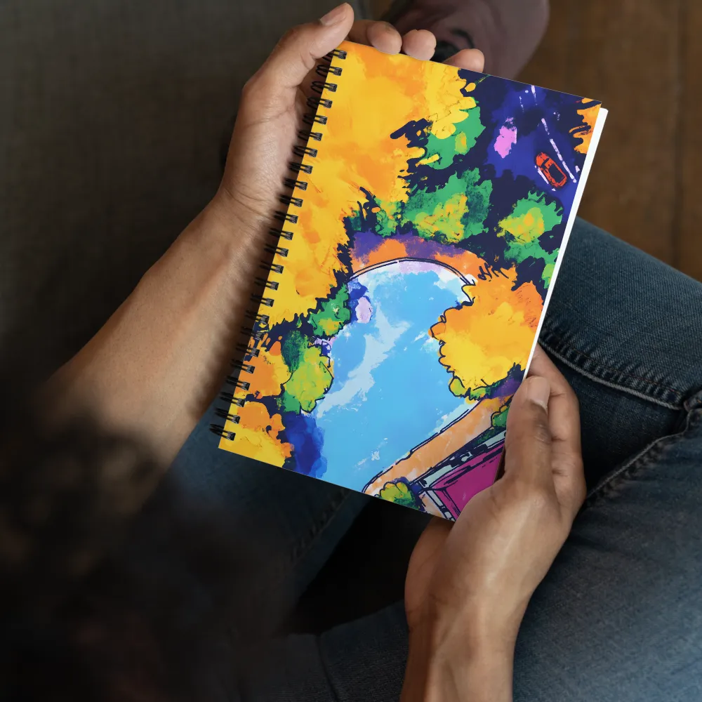 Overhead City Park 
 Spiral Notebook | 140 pages