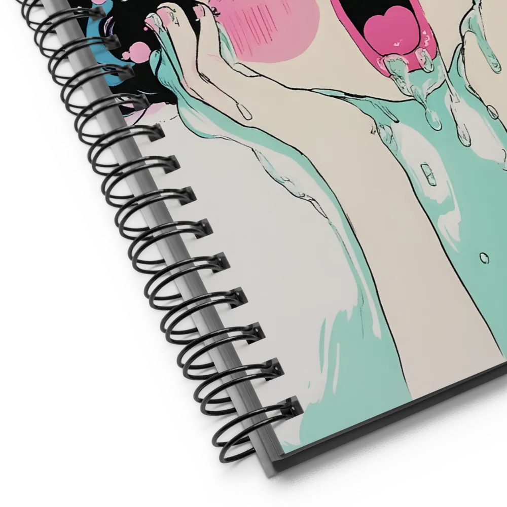 Screaming Anime Girl 
 Spiral Notebook | 140 pages