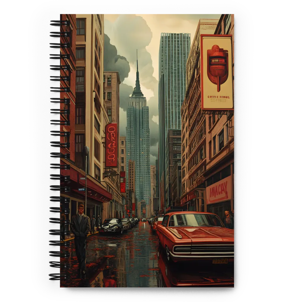 City Reflections in Rain 
 Spiral Notebook | 140 pages
