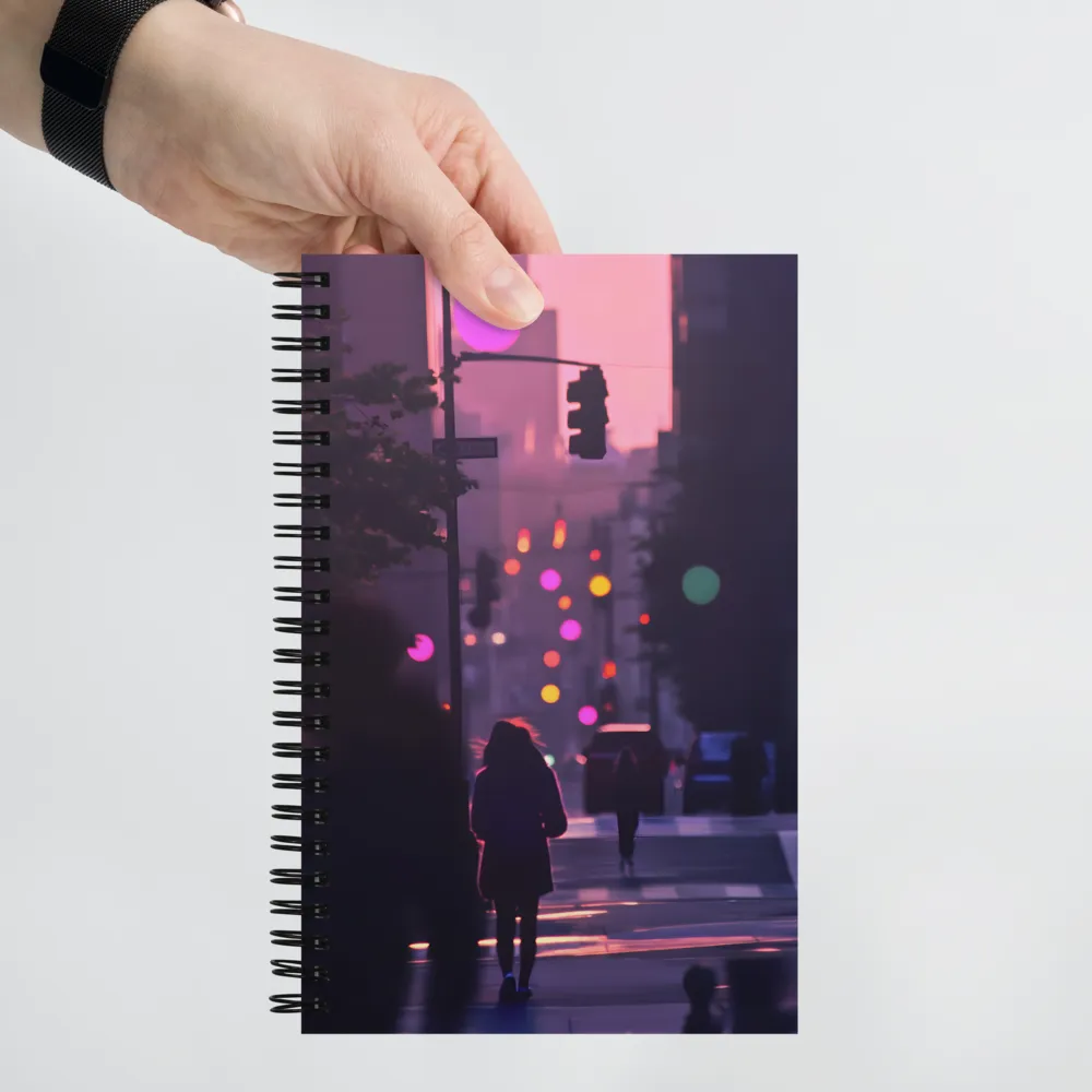 Ephemeral City Glow 
 Spiral Notebook | 140 pages