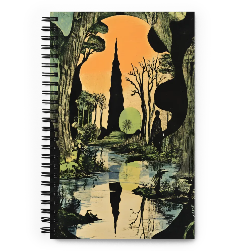 Ethereal Forest Reflection 
 Spiral Notebook | 140 pages