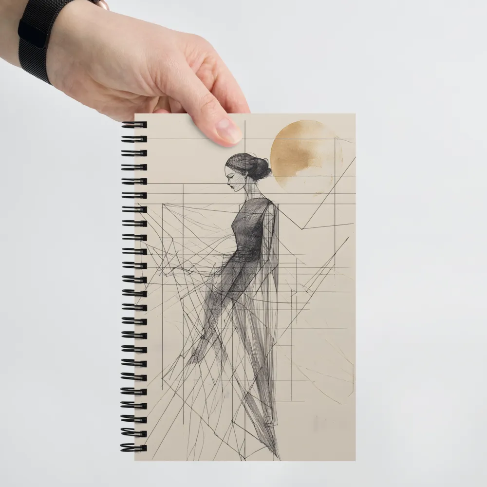 Contemplative Geometric Figure 
 Spiral Notebook | 140 pages