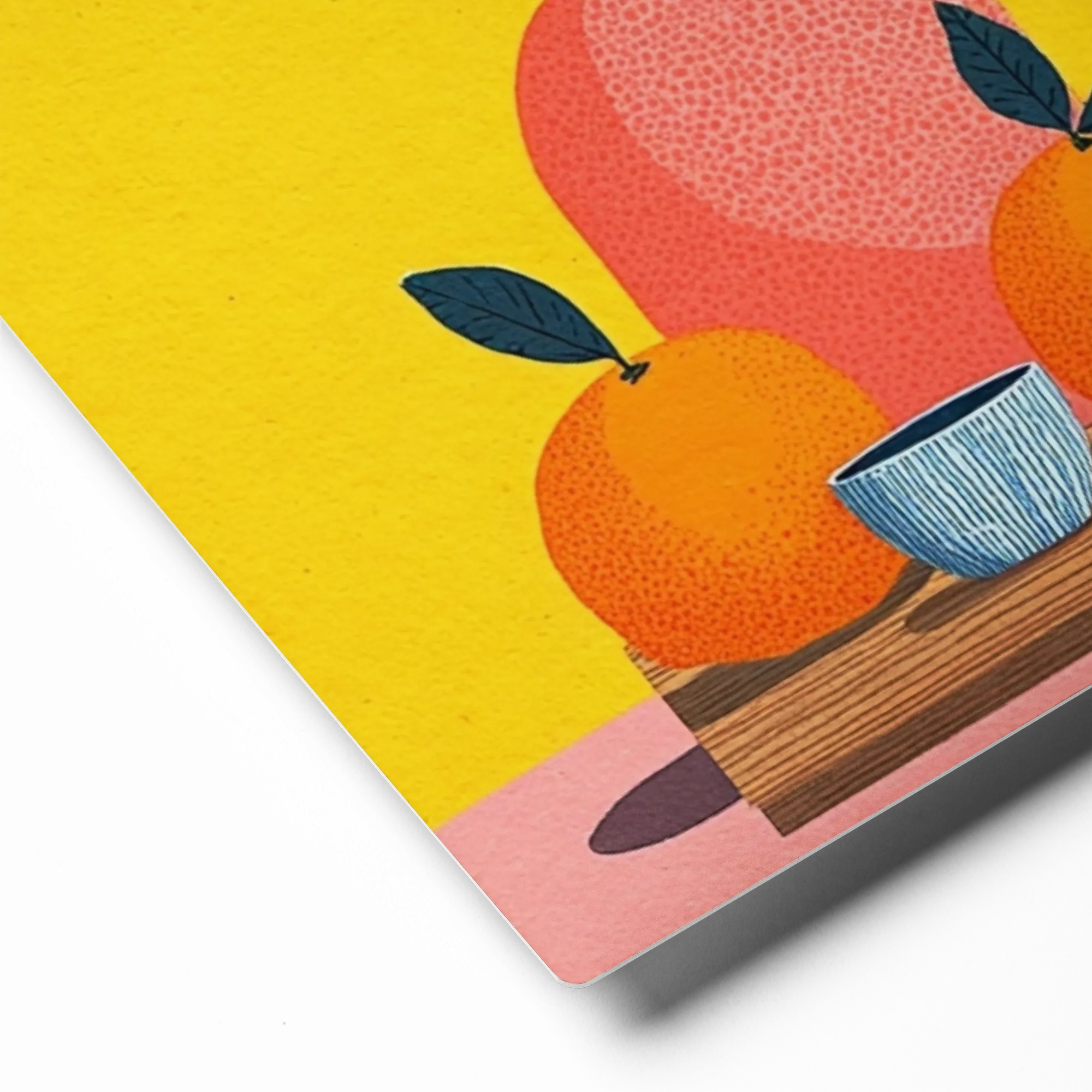 Citrus Still Life 
 Canvas with White Frame
