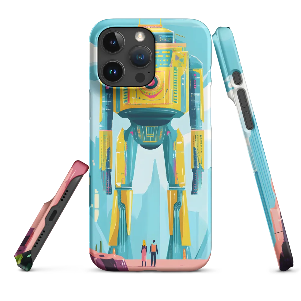 Futuristic Robot in Vibrant Landscape | Phone Case