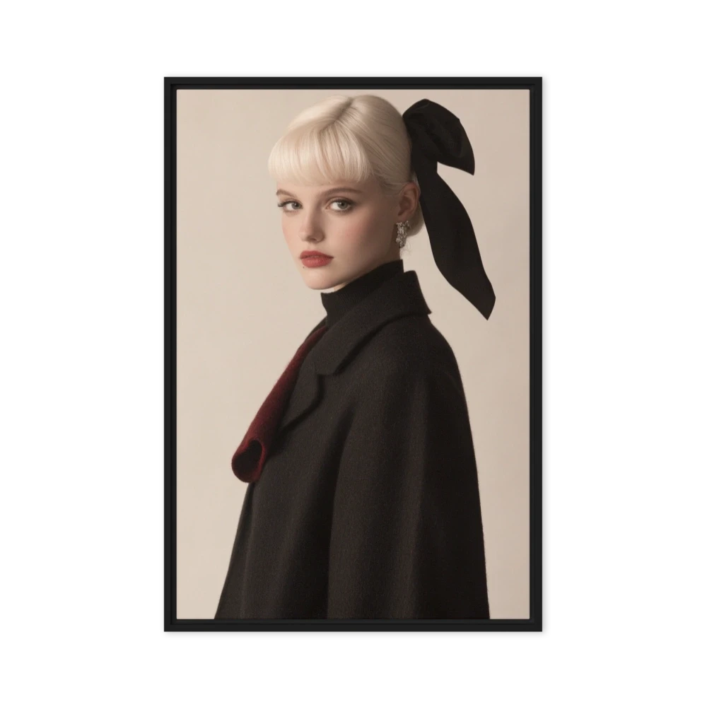 Chic Blonde Portrait | Art Print