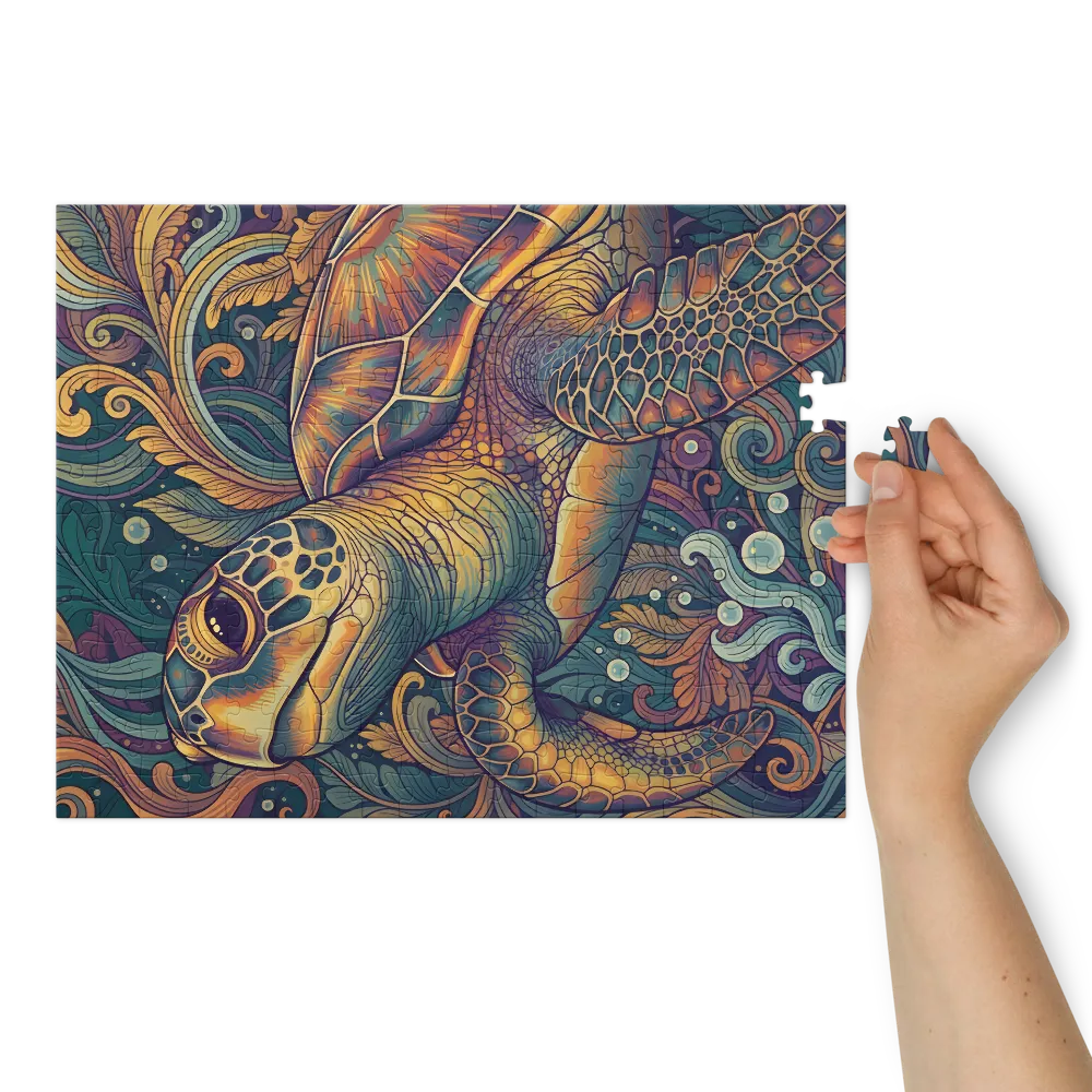 Ornate Sea Turtle | Jigsaw Puzzles