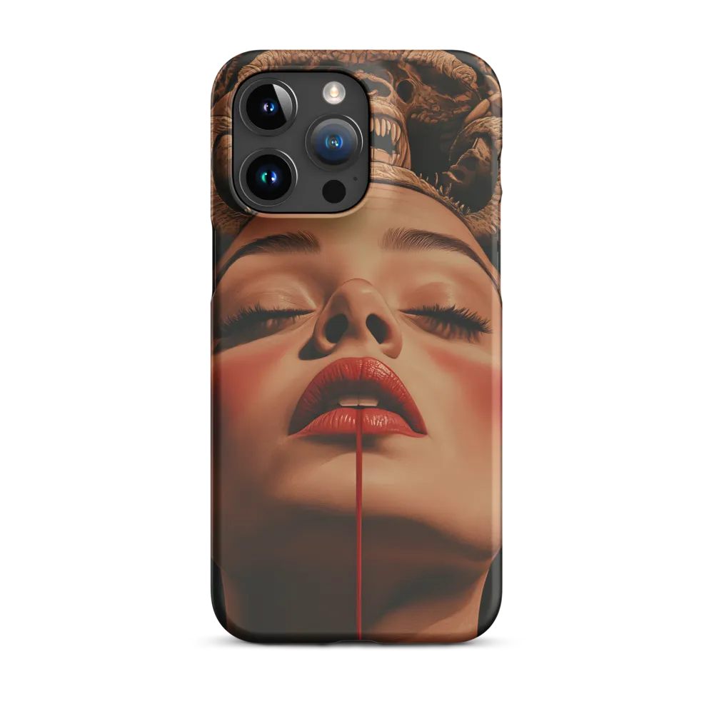 Surreal Portrait of Woman with Mythical Creature | Phone Case
