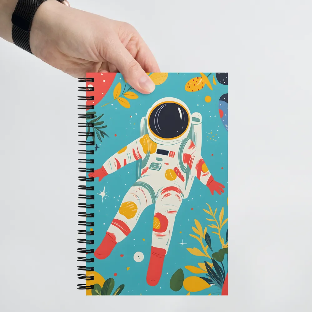 Floating in the Cosmic Garden 
 Spiral Notebook | 140 pages