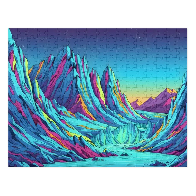 Psychedelic Mountain River | Jigsaw Puzzles