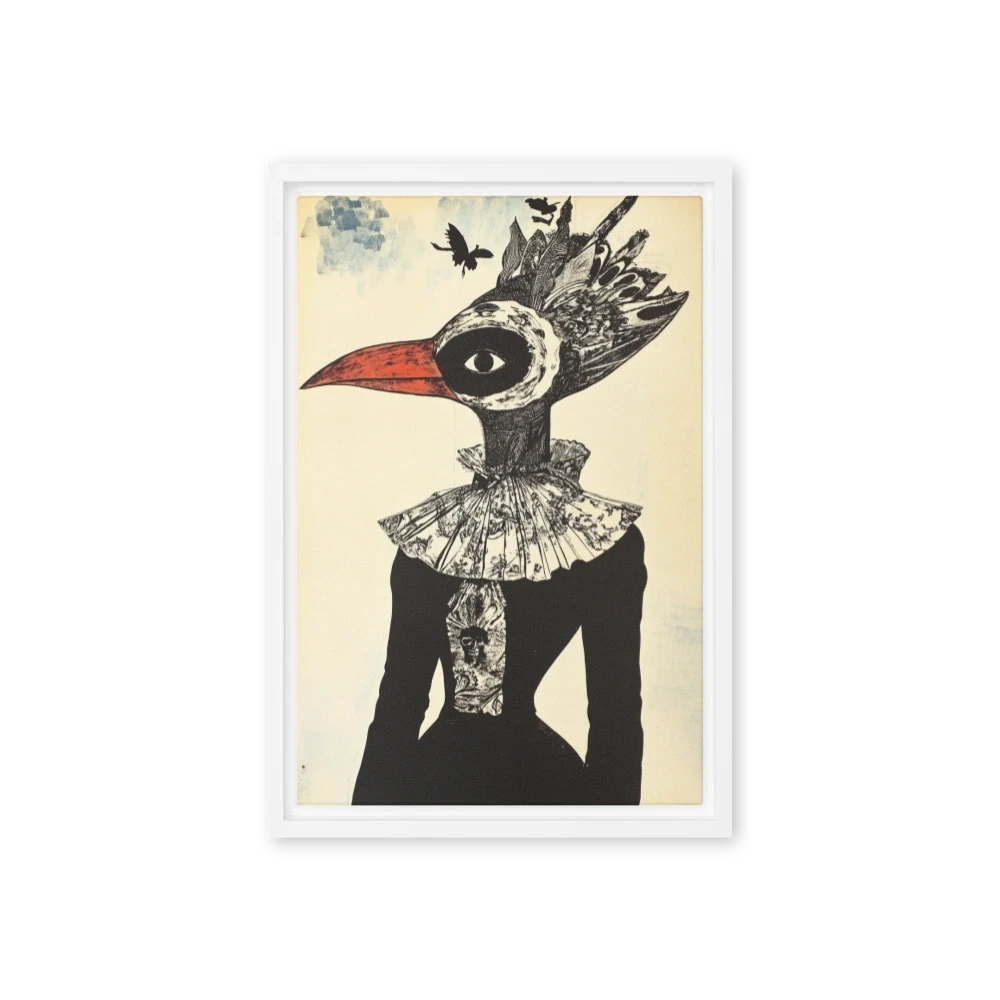 Surreal Bird-Human Hybrid Figure