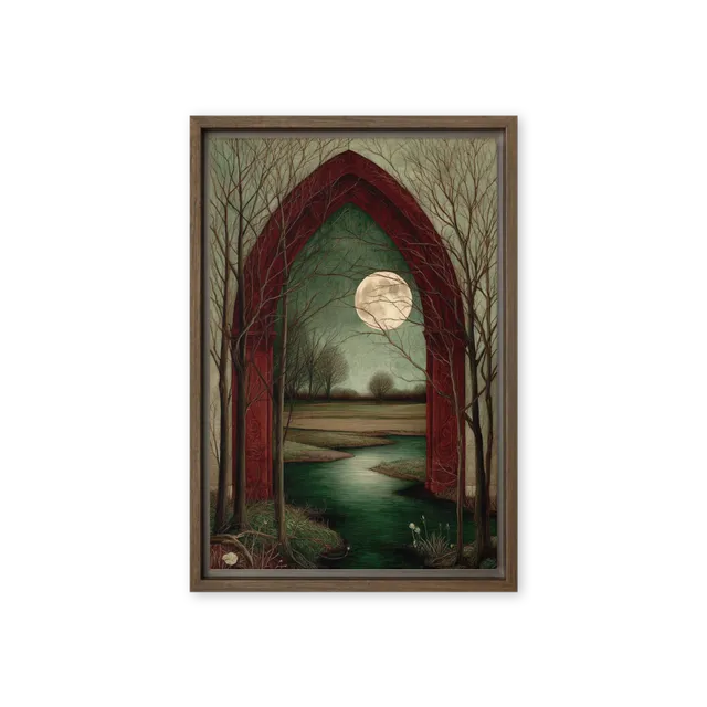 Moonlit Gothic Arch | Art Print