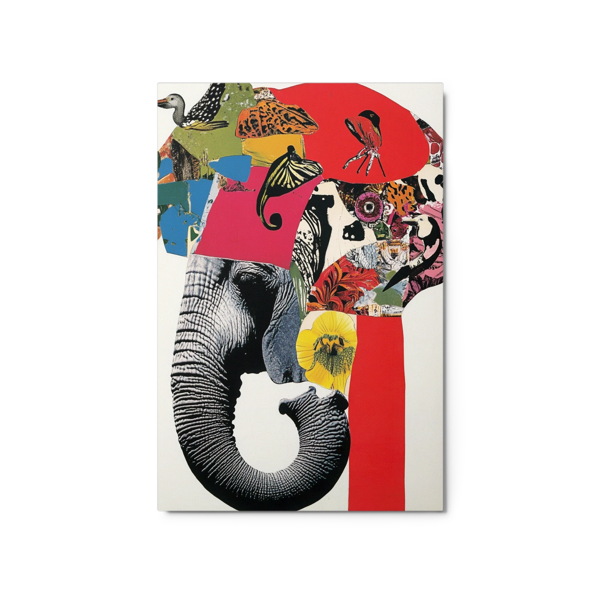 Mixed Media Elephant Collage