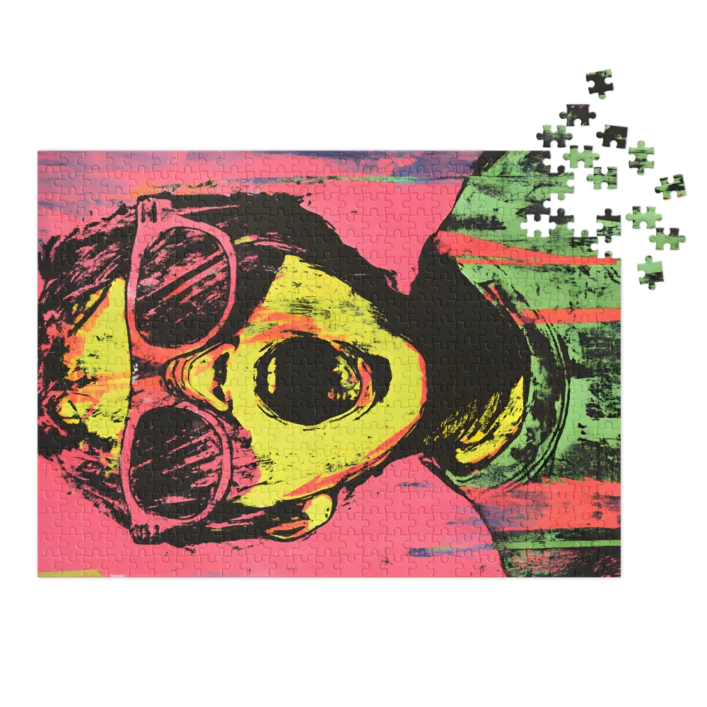 Grito Néon 
 Puzzle em caixa de metal