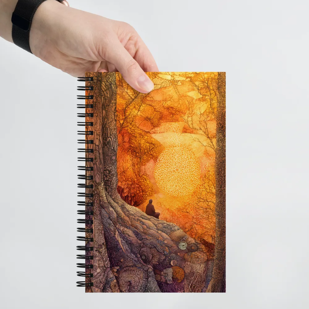 Meditative Forest Glow 
 Spiral Notebook | 140 pages