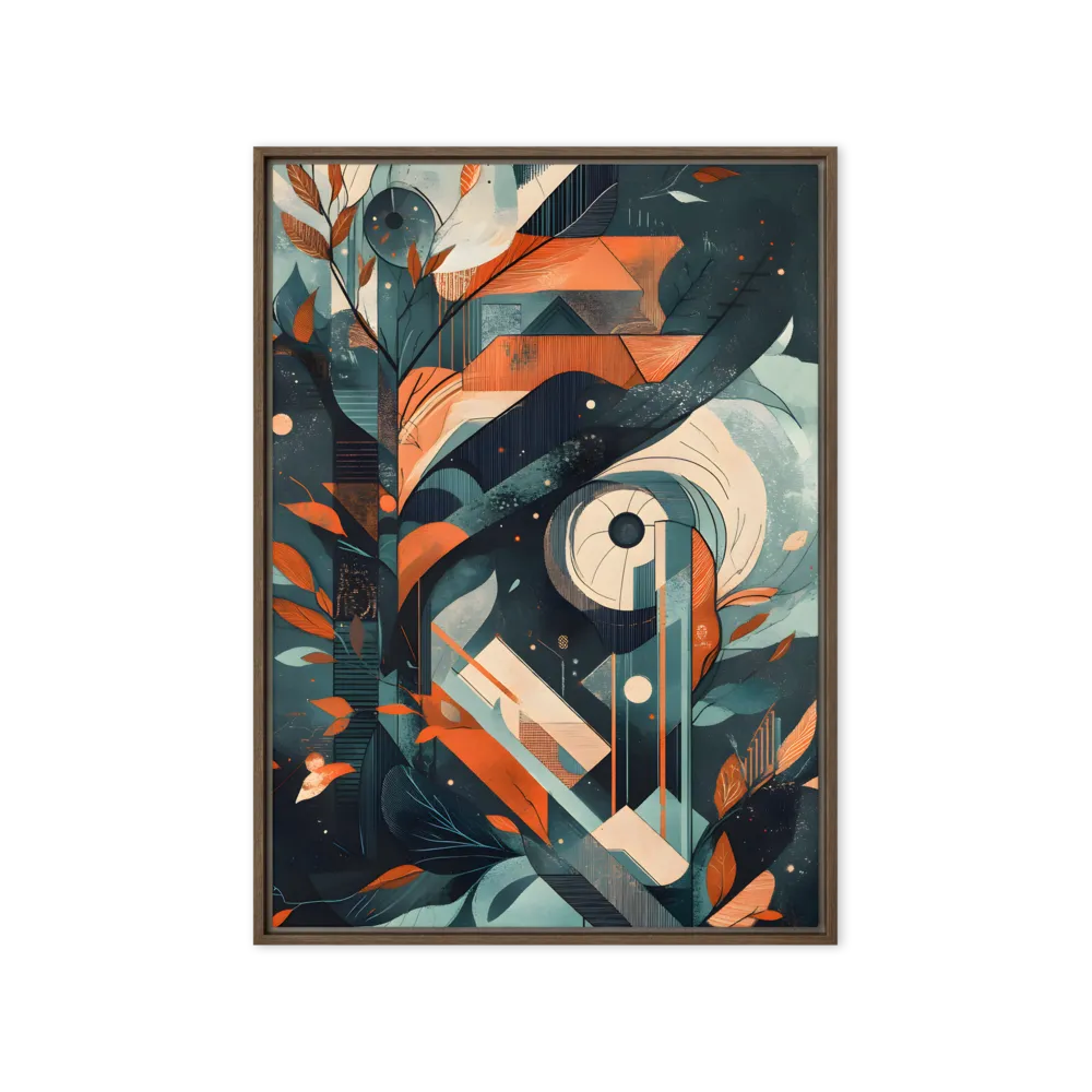 Geometric Abstraction with Organic Forms 
 Canvas | 20″x 28″