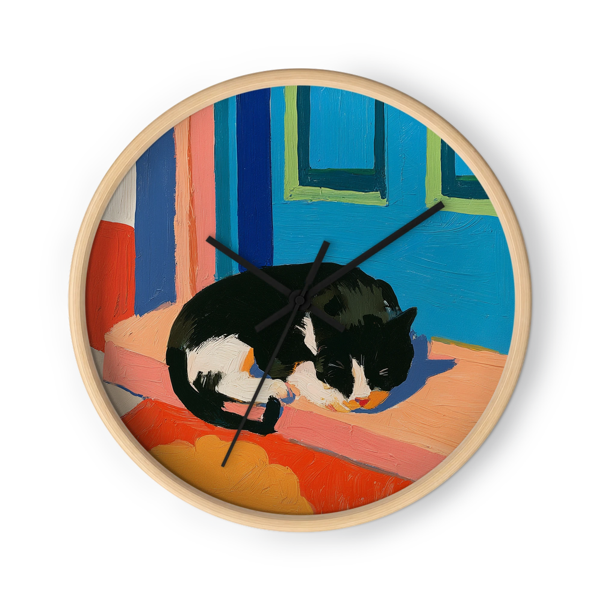 Resting Tuxedo Cat