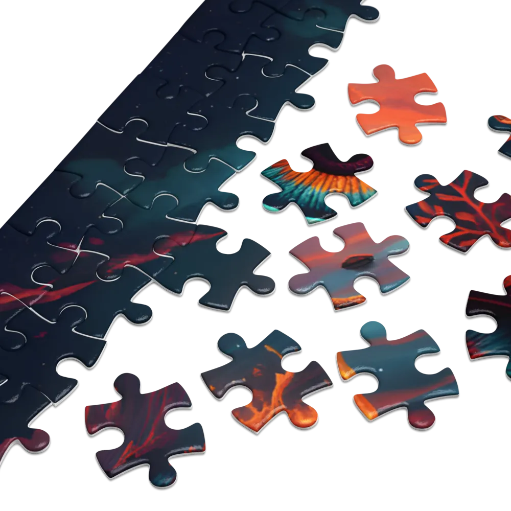 Cosmic Eye Lake 
 Jigsaw Puzzle in Tin Box