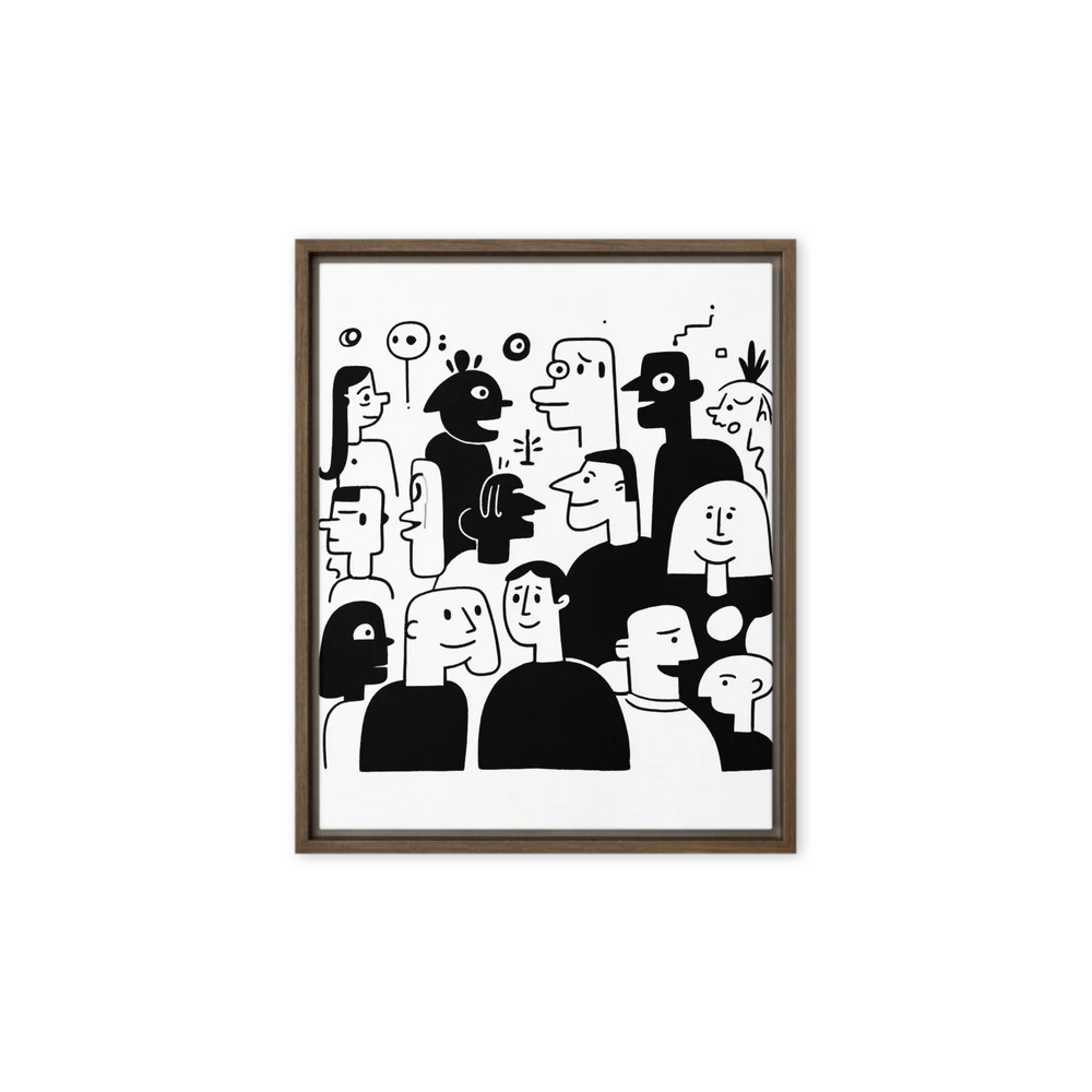 Crowd Expressions | Art Print