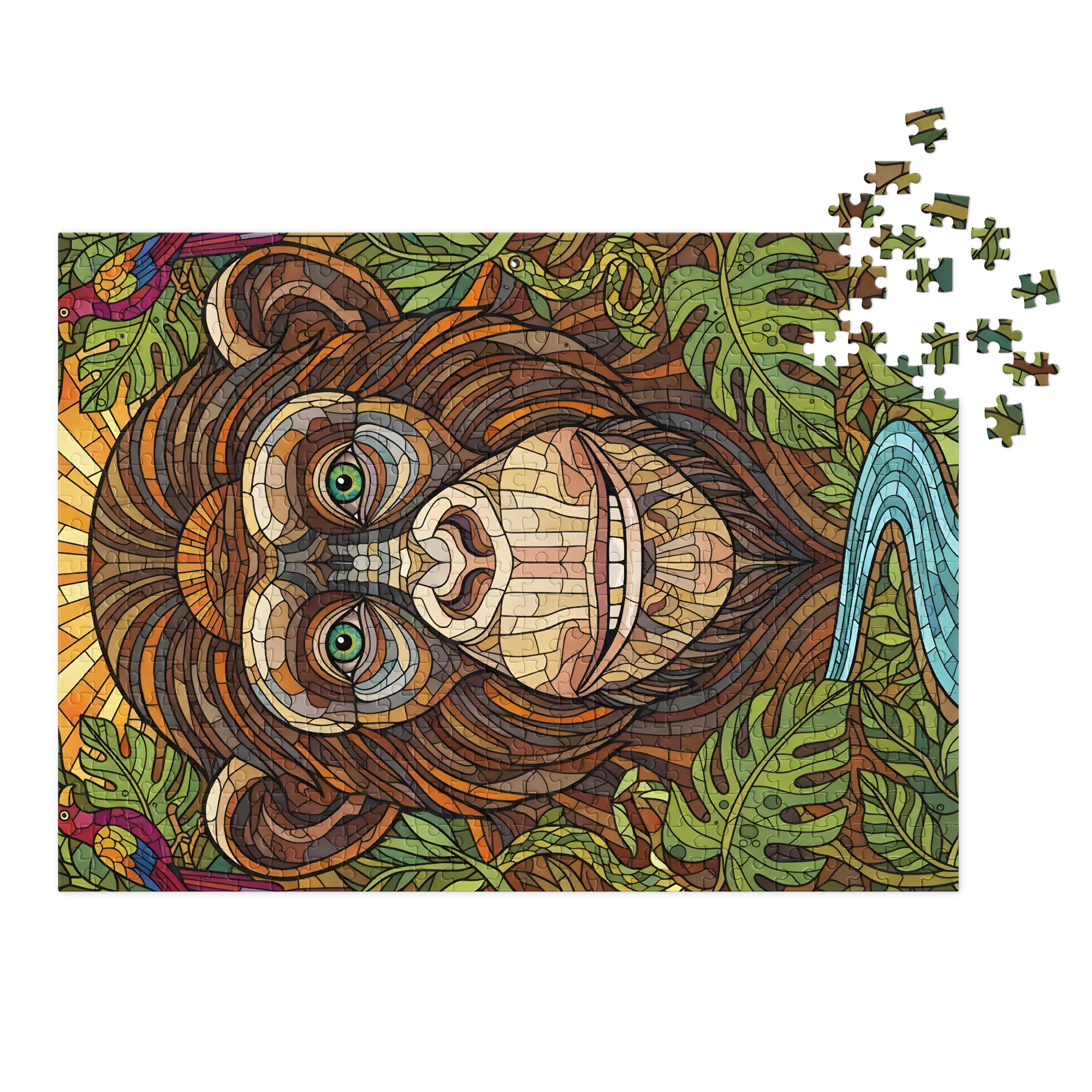 Dschungel-Schimpanse Mosaik
