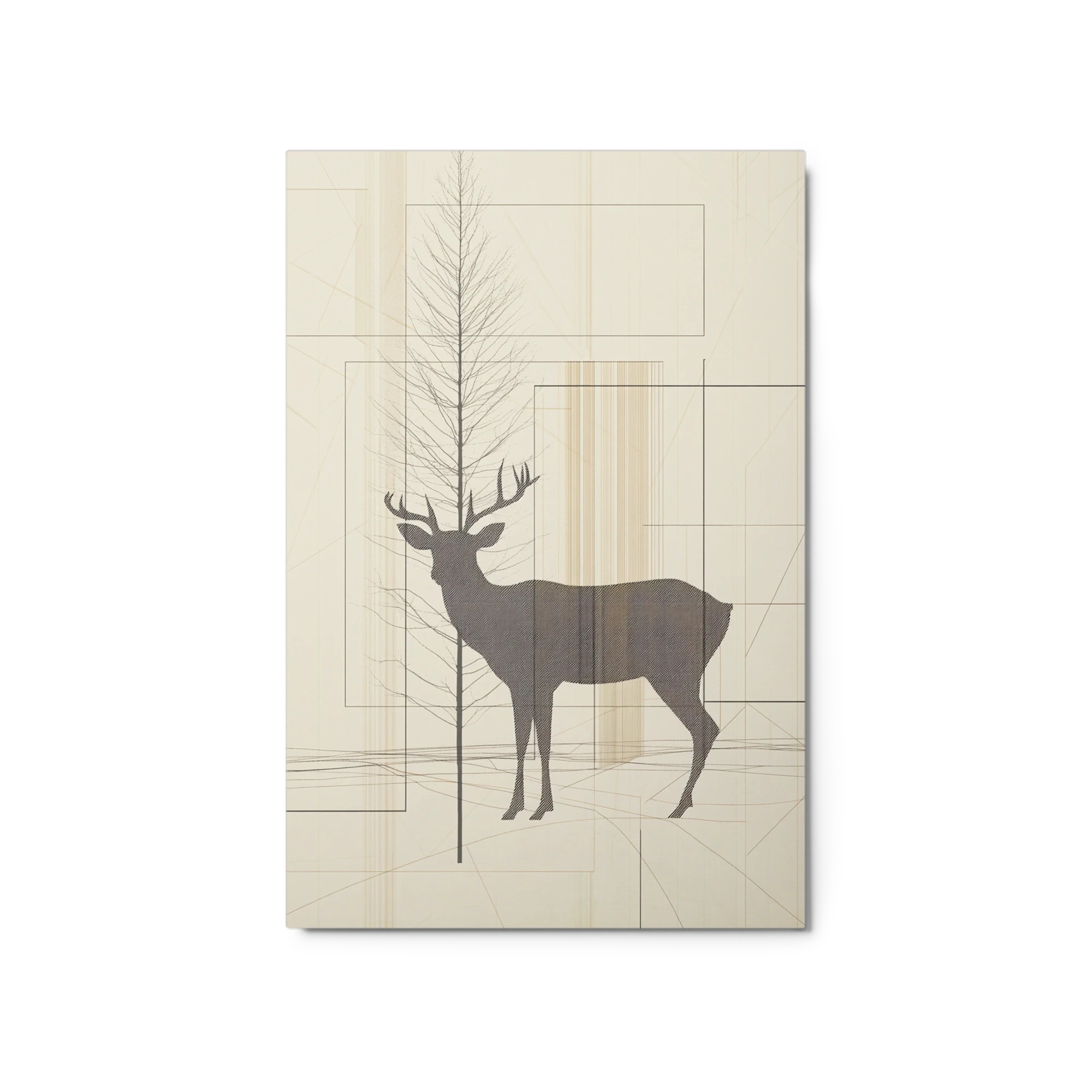 Geometric Stag Silhouette
