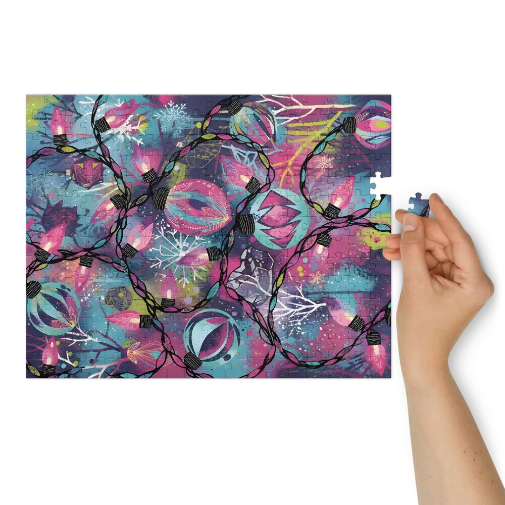 Holiday Lights Pattern | Jigsaw Puzzles