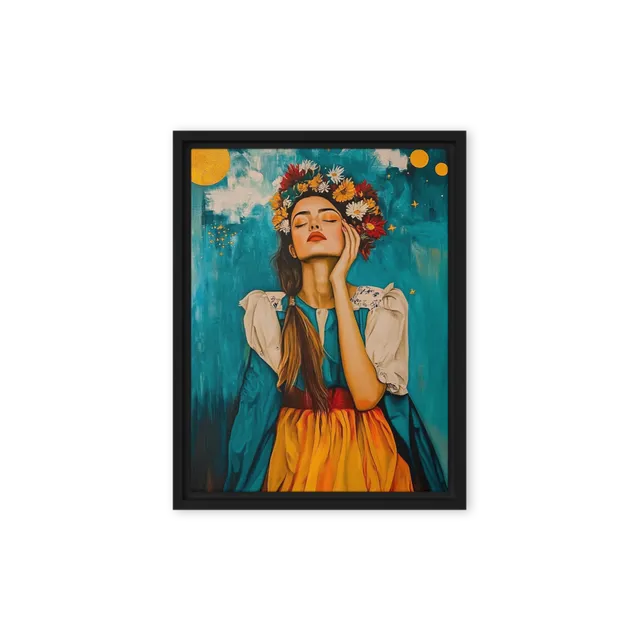 Dreamy Floral Portrait | Art Print