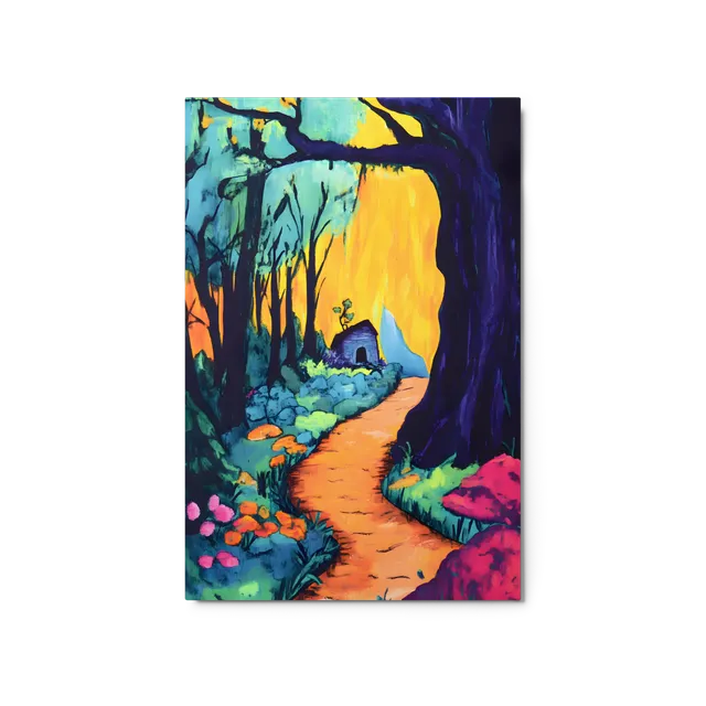 Whimsical Forest Path to Home | Art Print