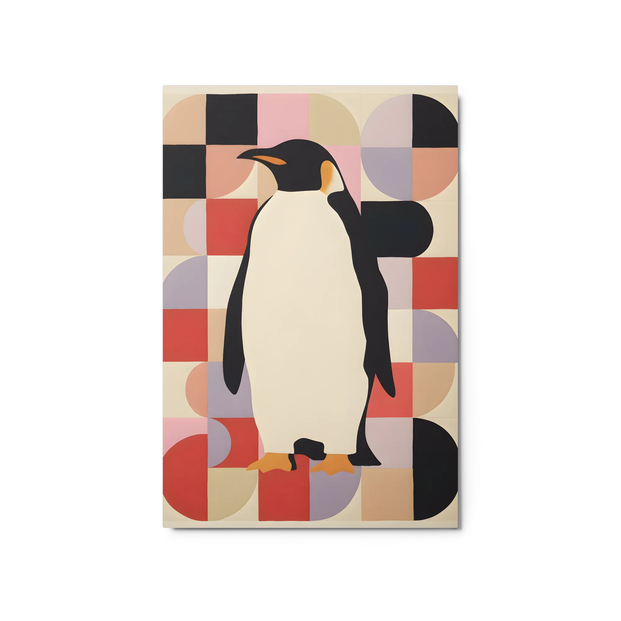Stately Penguin in Color Block