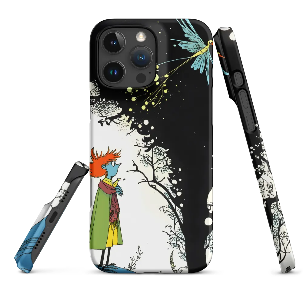 Surreal Girl with Blue Bird | Phone Case
