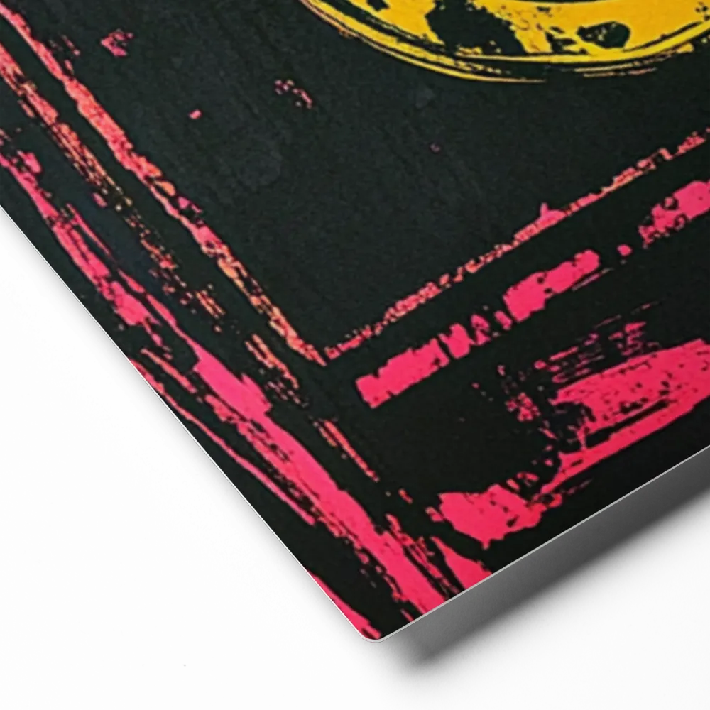 Neon Cassette Beats 
 Metal Print | 8″x 10″