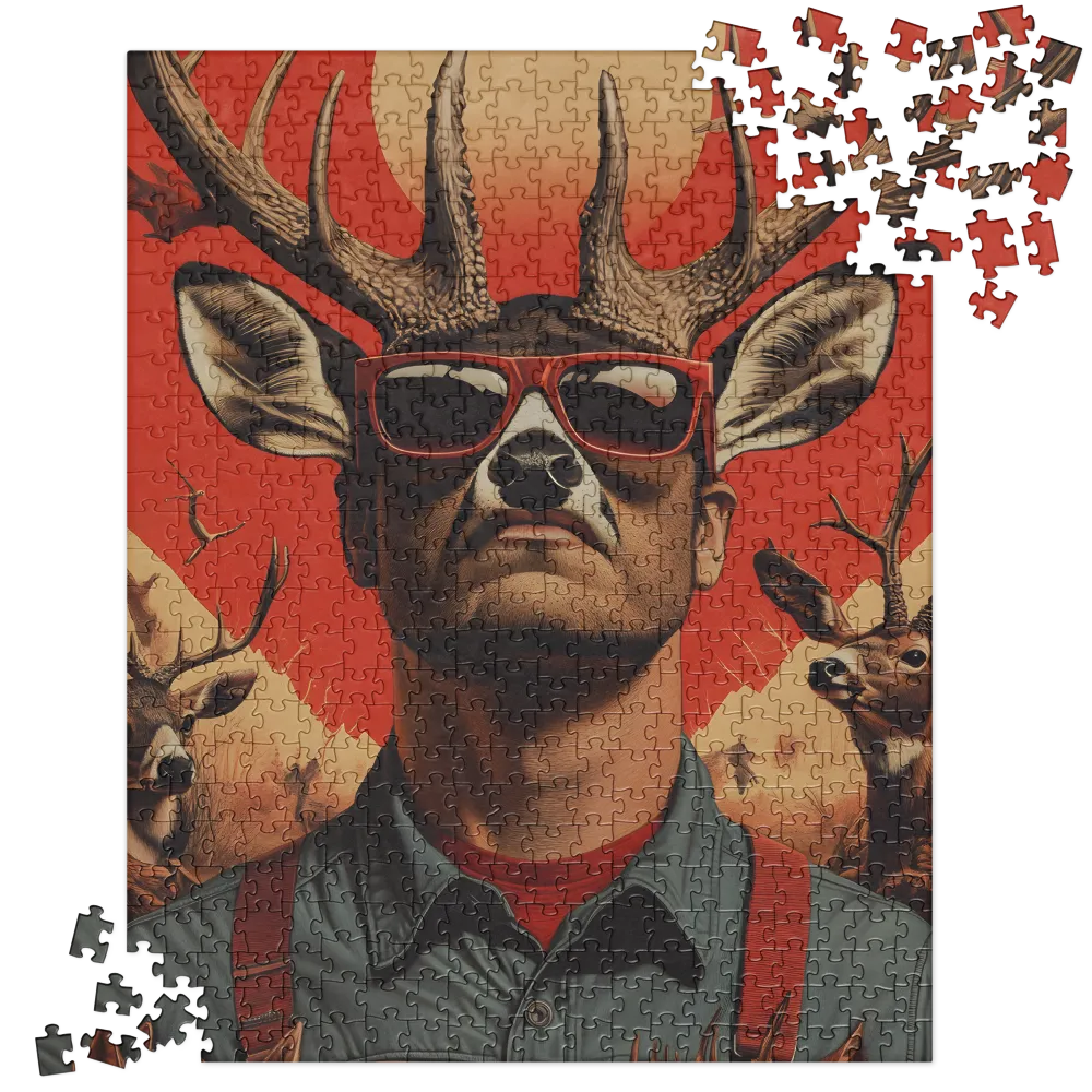 The Hunter's Gaze 
 Jigsaw Puzzle in Tin Box