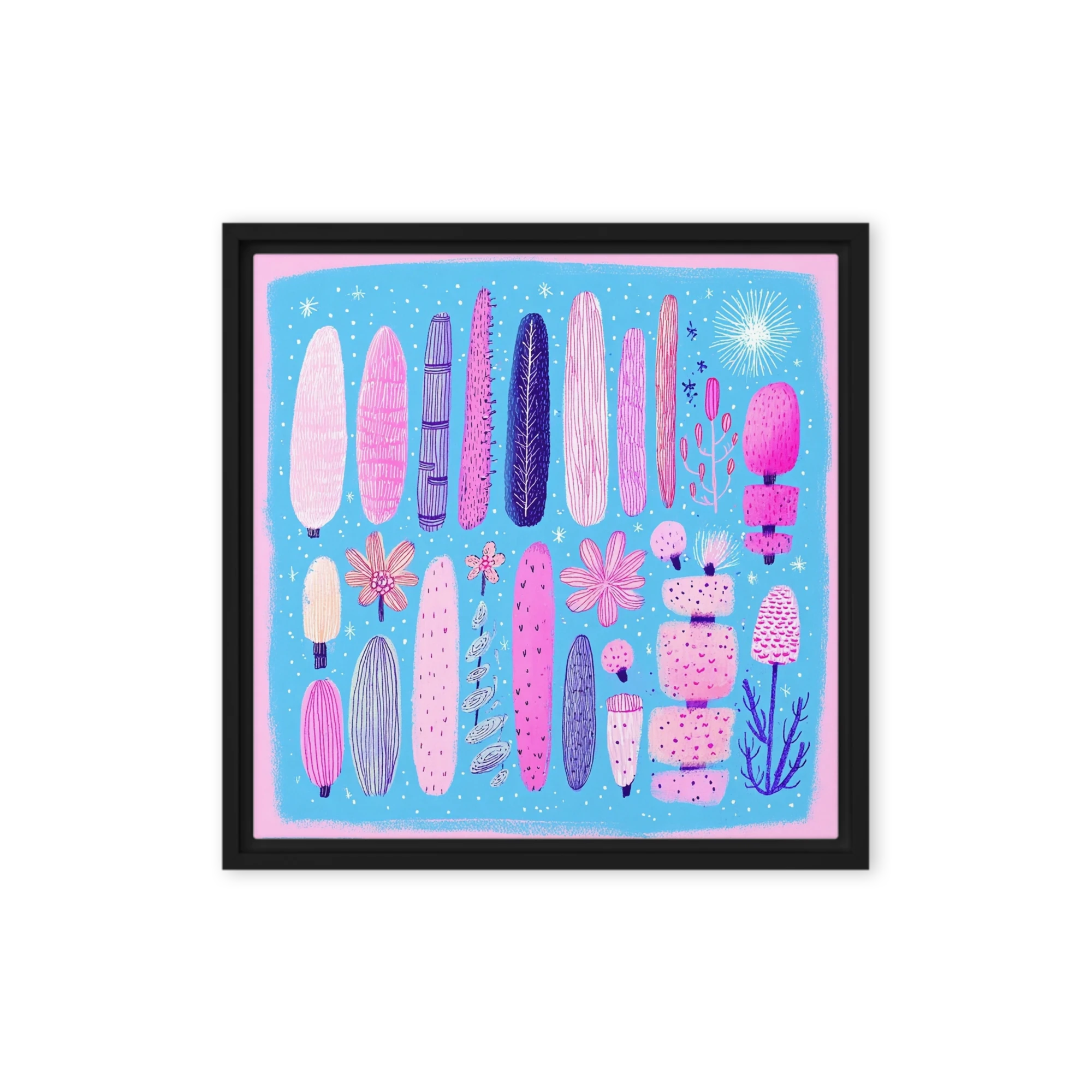 Pink Cactus Garden | Art Print