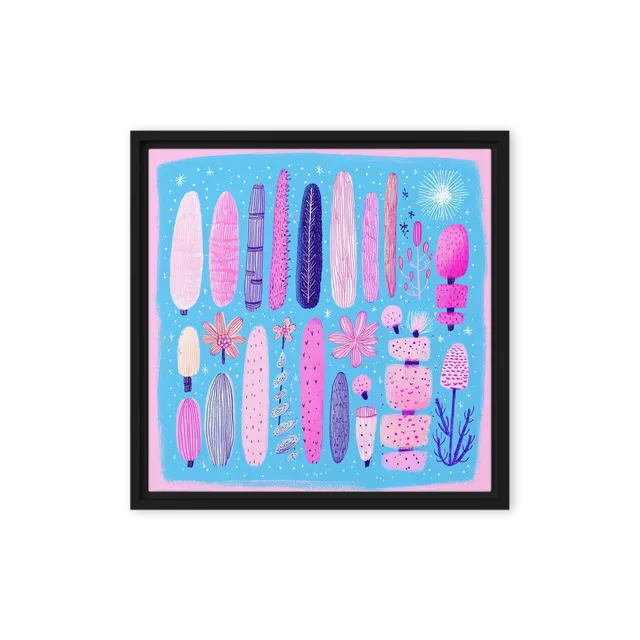 Pink Cactus Garden | Art Print