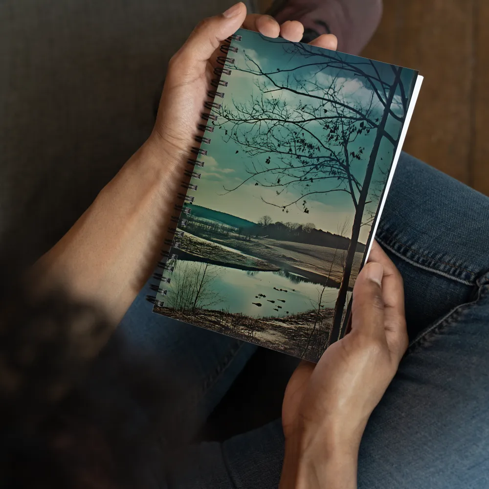 Autumn River Tonalism 
 Spiral Notebook | 140 pages