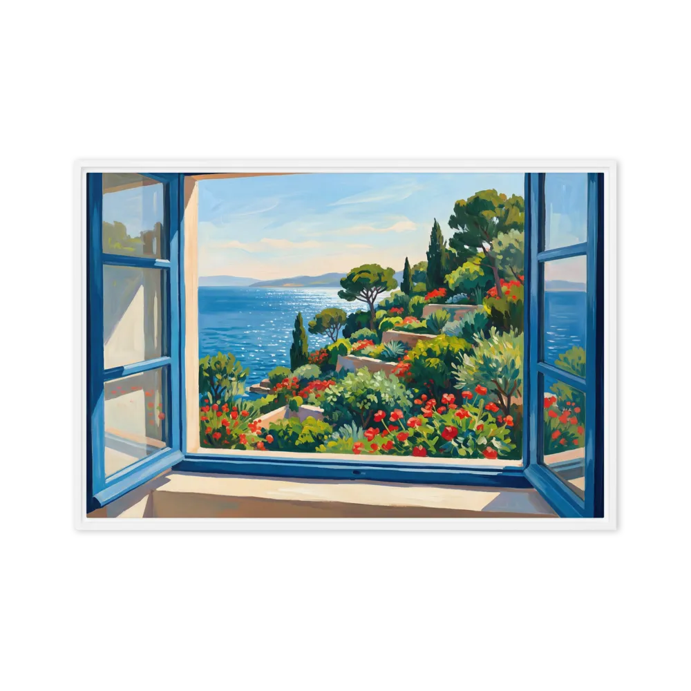 Mediterranean Vista 
 Poster with Black Frame | 18″x 24″
